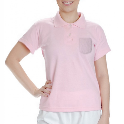 Baby Look Polo Com Bolso Piquet