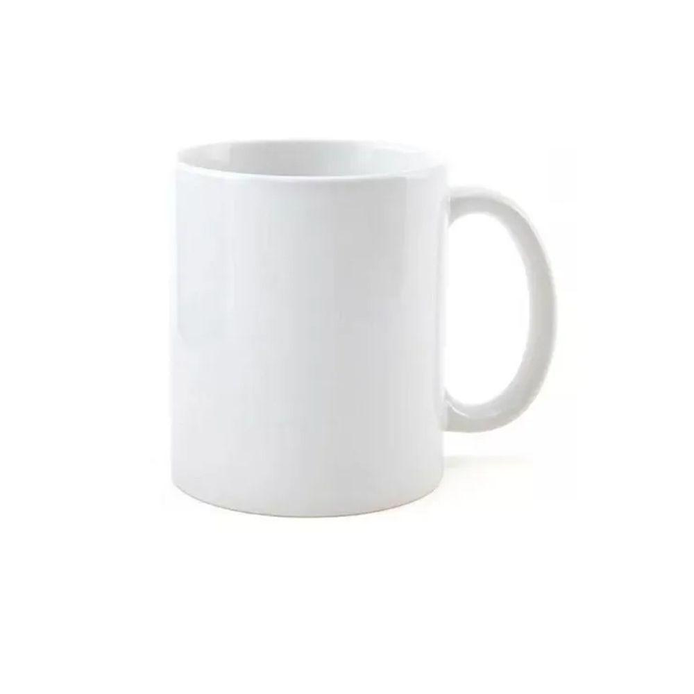 Caneca Branca de Porcelana