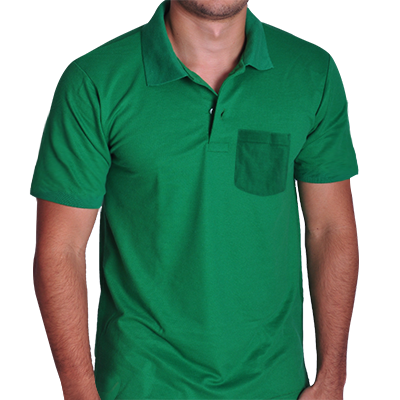 Camisa Polo Com Bolso Piquet