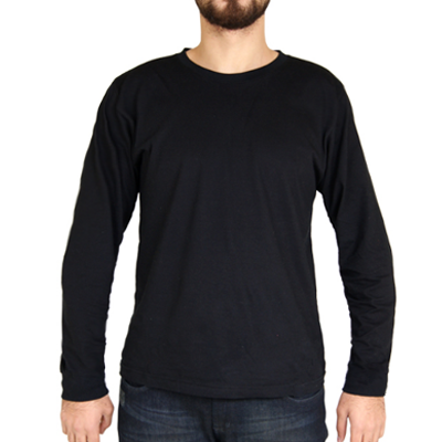Camiseta Manga Longa Gola Olímpica Algodão Scápole