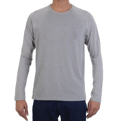 Camiseta Manga Longa Gola Redonda Algodão Scápole