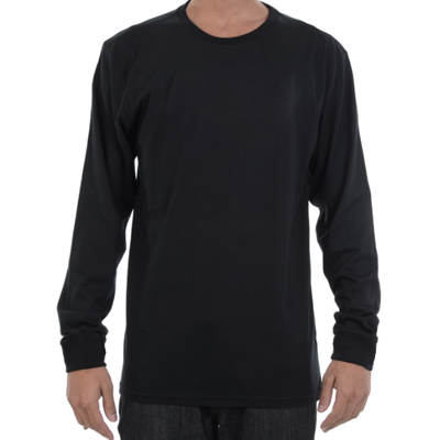 Camiseta Manga Longa Gola Redonda Poliéster Dry