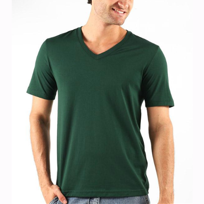 Camiseta Tradicional Gola V Algodão Scápole
