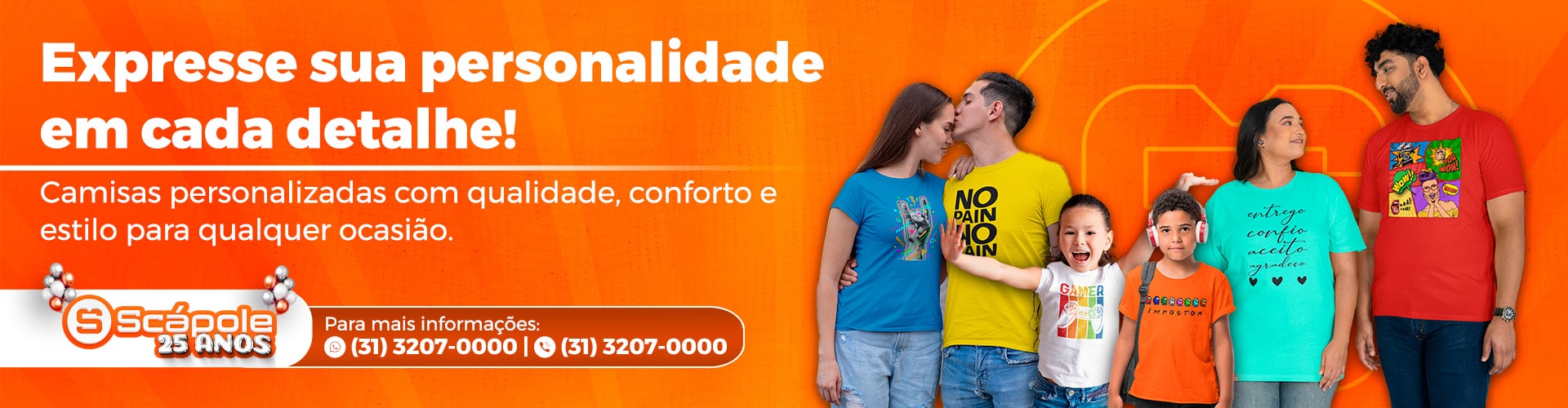 CAMISETAS COM FRASES