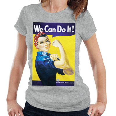 Camiseta Dia Internacional da Mulher - We Can Do It!