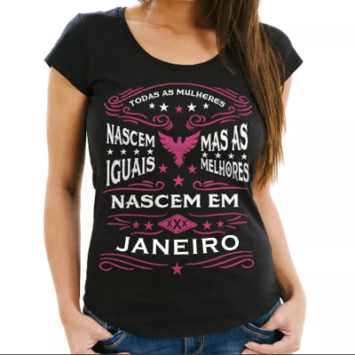 Camiseta Dia Internacional da Mulher - Frases do Mês II